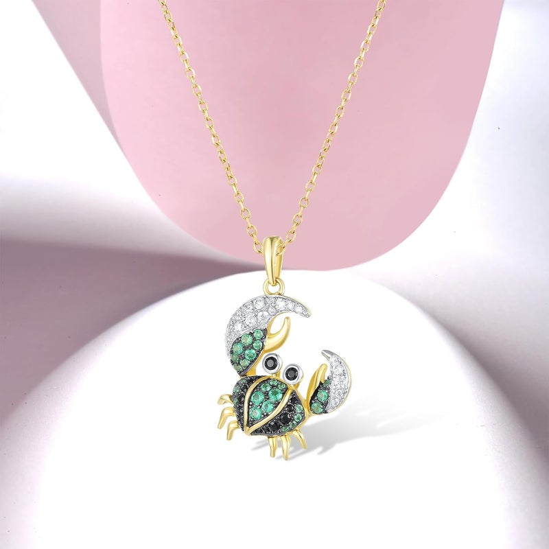 Santuzza 925 Sterling Silver Animal Gemstone Pendant for Women - Image 2